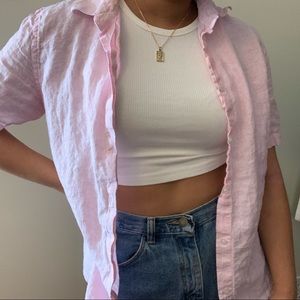 Light Pink Striped Button Down 💗